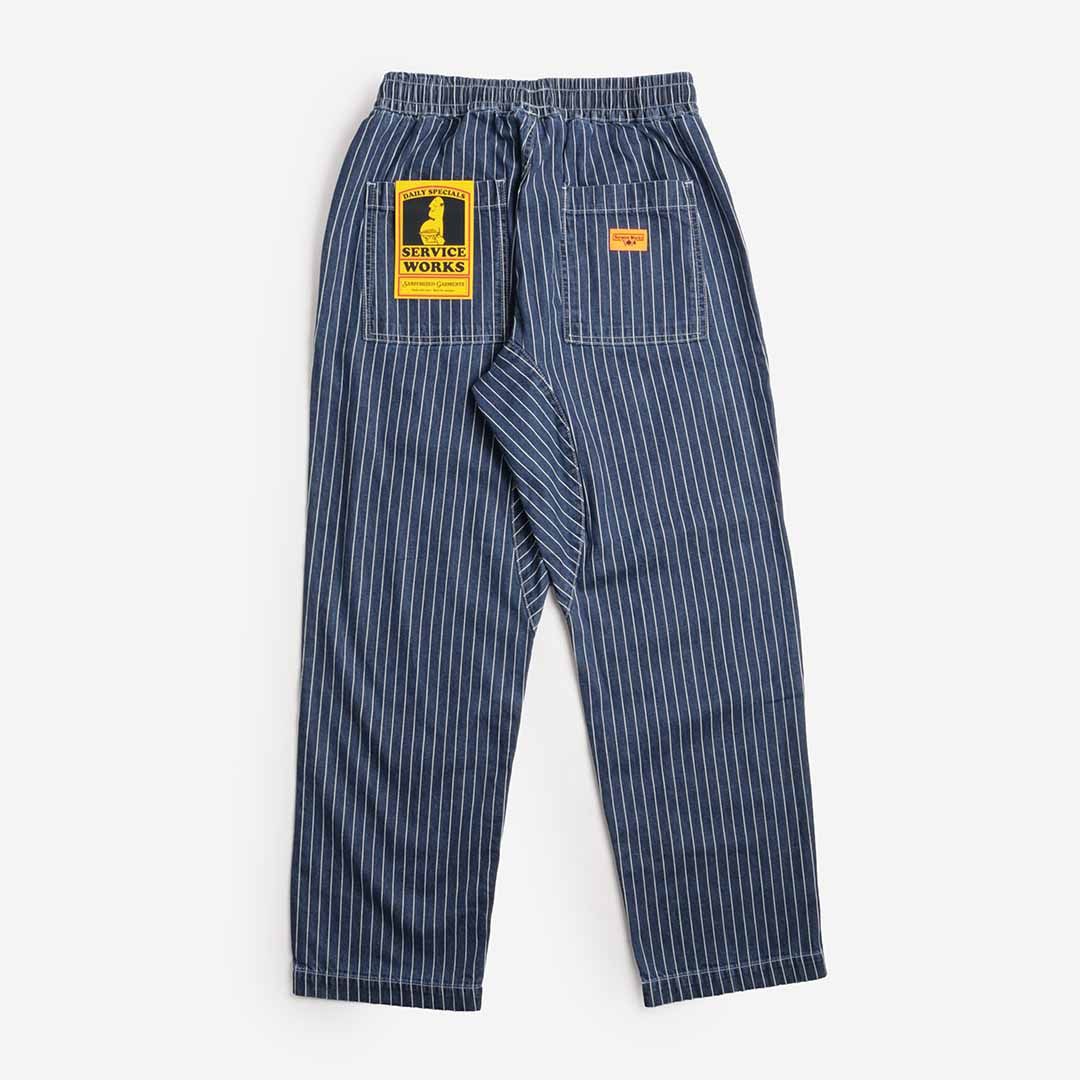 Sevice Works Pinstripe Denim Chef Pants - Premium